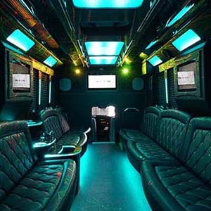 Party bus for sporting events