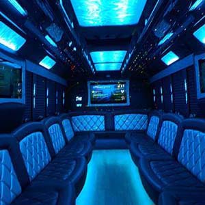 Party bus for sporting events