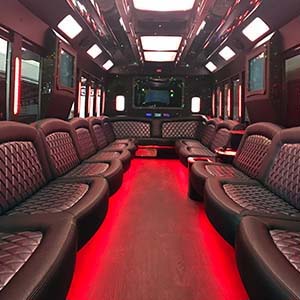 Limo buses interiors