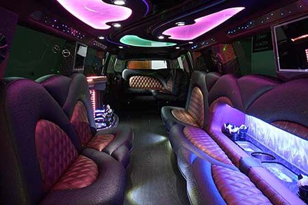 Escalade SUV limo int view